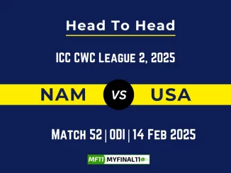 NAM vs USA Player Battle, Head to Head Team Stats, Team Record