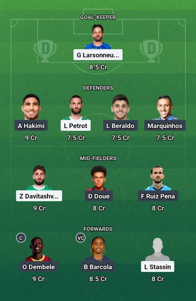 STE vs PSG Dream11 Prediction Today Football Match