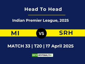 MI vs SRH Player Battle & Head to Head Team Stats - Indian Premier League 2025