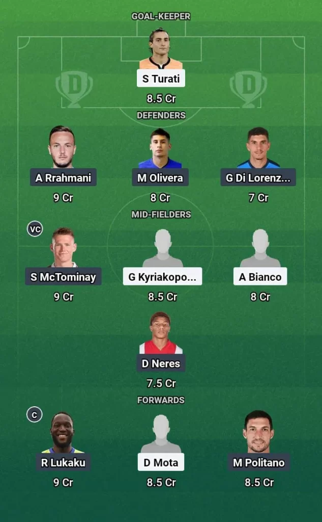 MNZ vs NAP Dream11 Prediction Today Football Match