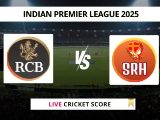 RCB vs SRH Live Cricket Score Indian Premier League 2025