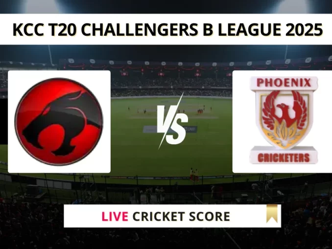 THU-B vs PC Live Cricket Score KCC T20 Challengers B League 2025