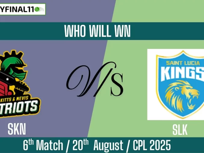 SKN vs SLK Who Will WIn Today 6th Match?