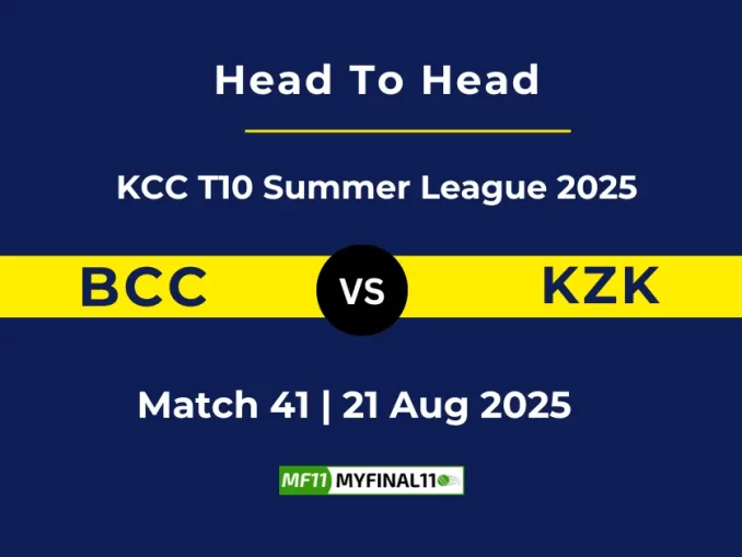 BCC vs KZK Player Battle, Head to Head KCC T10 Summer League 2025