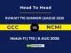 GCC VS NCMI Player Battle, Head to Head KUWAIT T10 SUMMER LEAGUE 2025