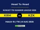 KRM VS KZK Player Battle, Head to Head KUWAIT T10 SUMMER LEAGUE 2025