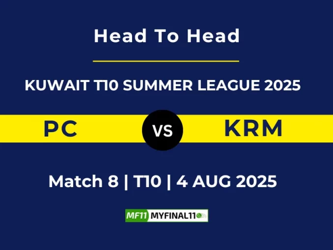 PC VS KRM Player Battle, Head to Head KUWAIT T10 SUMMER LEAGUE 2025 (1)