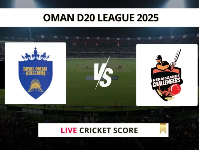 ROS vs RC Live Cricket Score Oman D20 League 2025