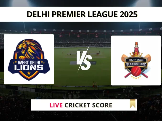 WDL VS SDS Live Cricket Score DELHI PREMIER LEAGUE 2025