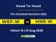 WEF-W vs MNR-W Player Battle, Head to Head The Hundred Womens 2025