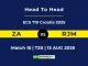 ZA vs RJM Player Battle, Head to Head ECS T10 Croatia 2025